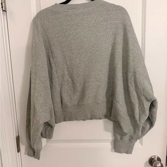 Nike Women's Gray Penn State Crew Neck Sweatshirt. Cropped. XL- oversized - Picture 2 of 3